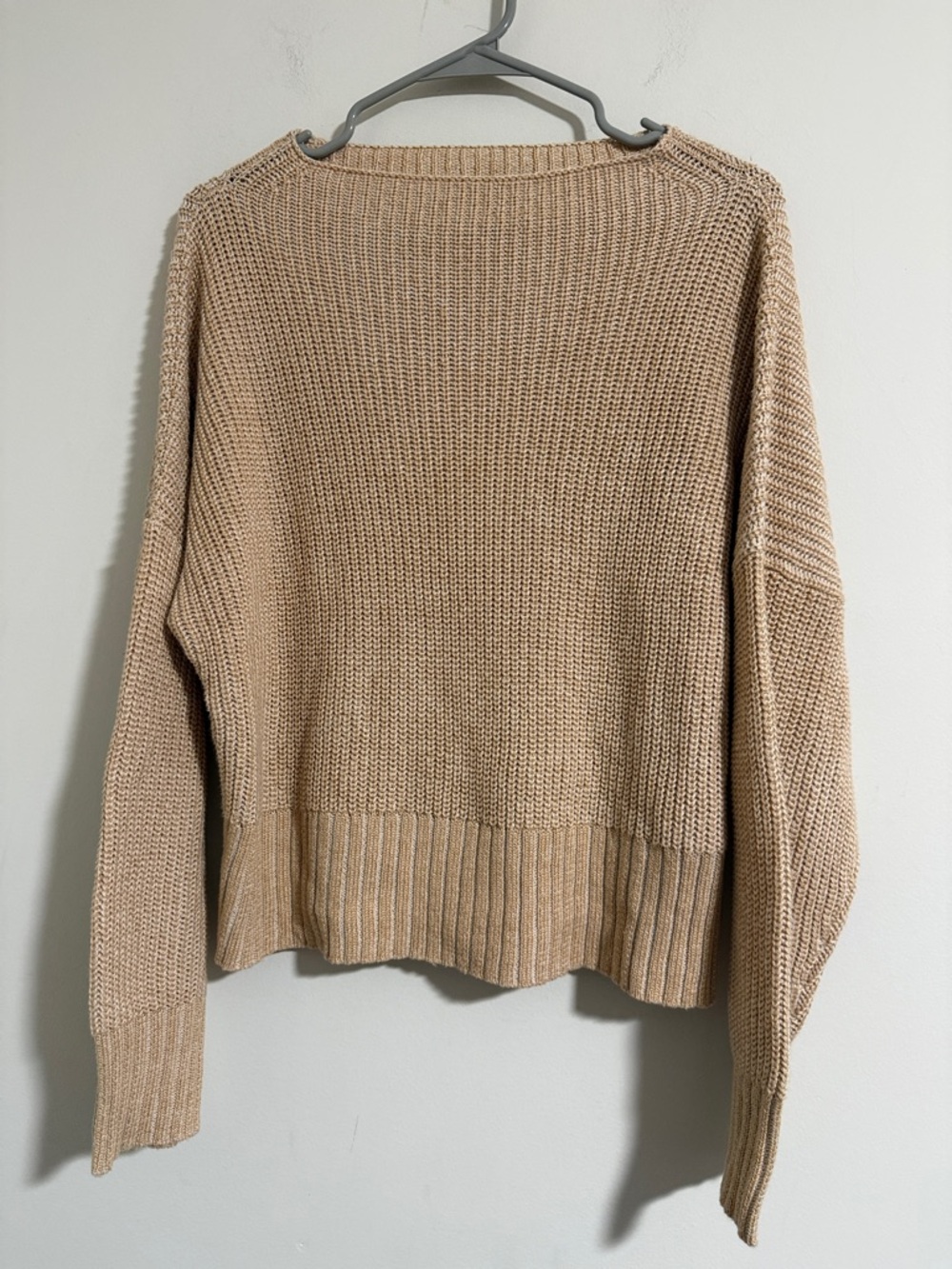 J. Crew Ribbed funnelneck sweater in linen-cotton blend crop size Small - Picture 2 of 8